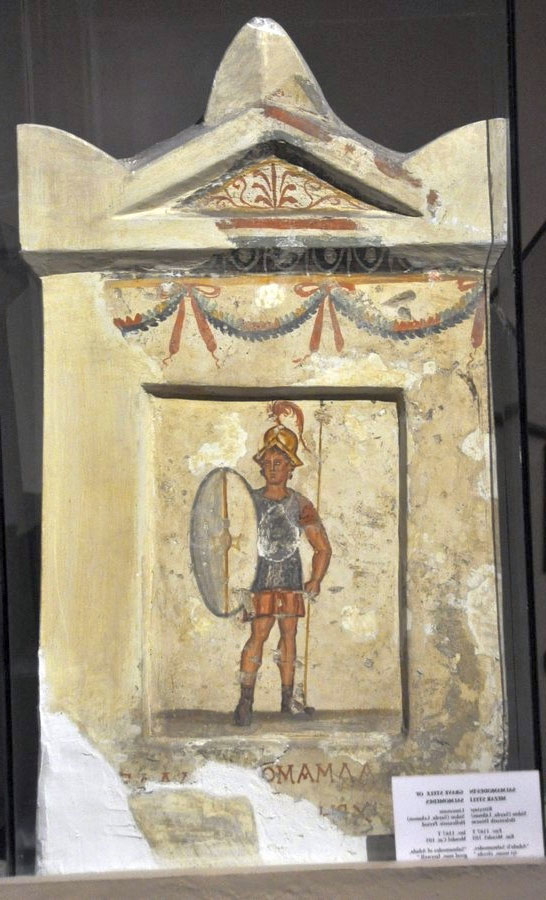 funerary stele seleucid soldier