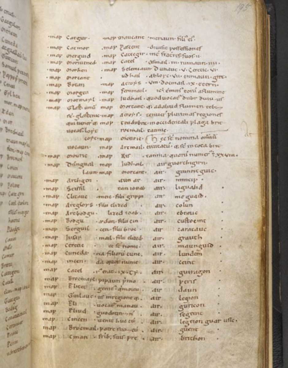 harleian 3859 f195r arthurian legend
