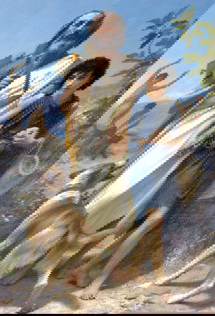 homer guide greek poet painting