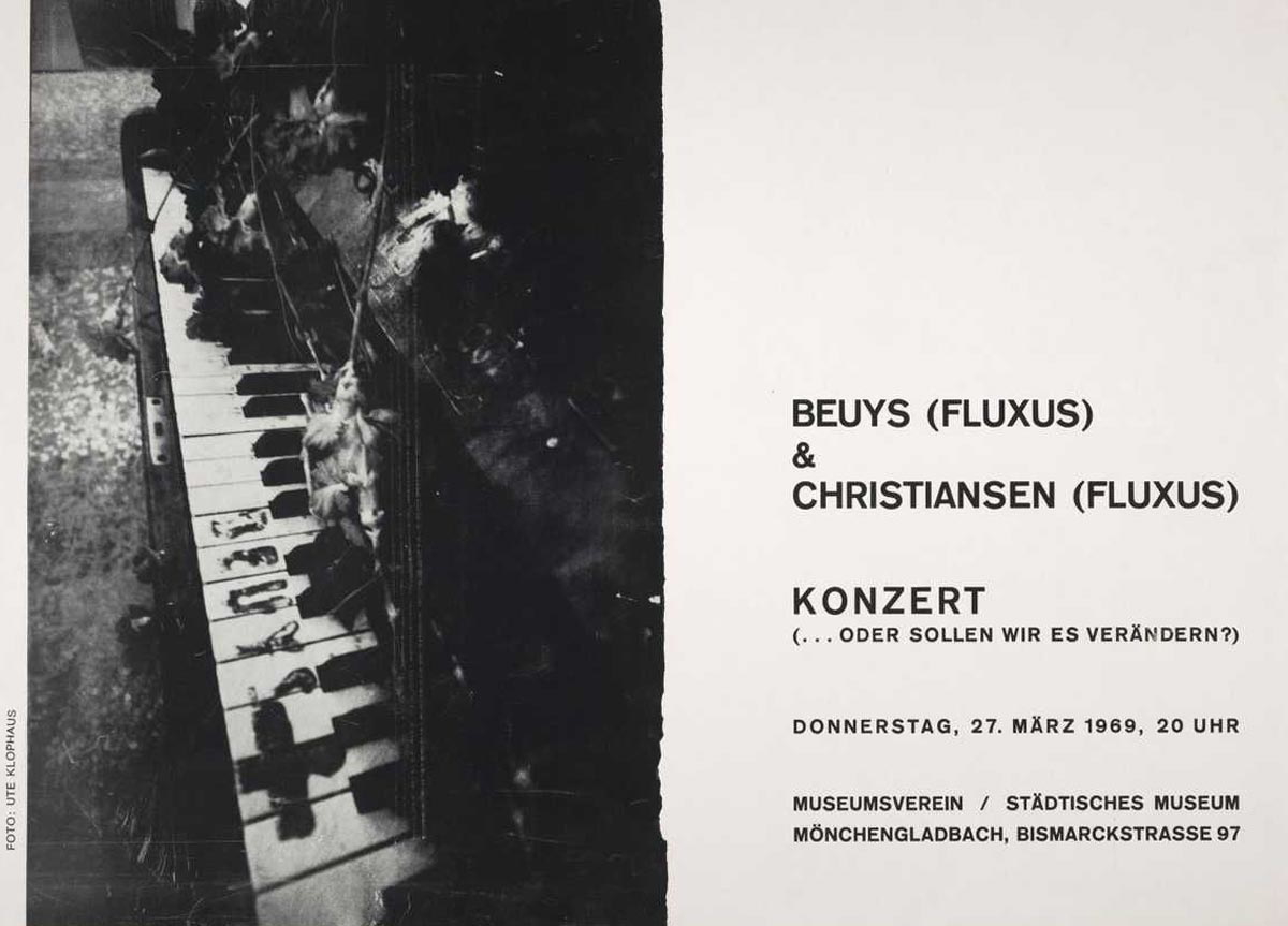 joseph beuys working title fluxus konzert poster