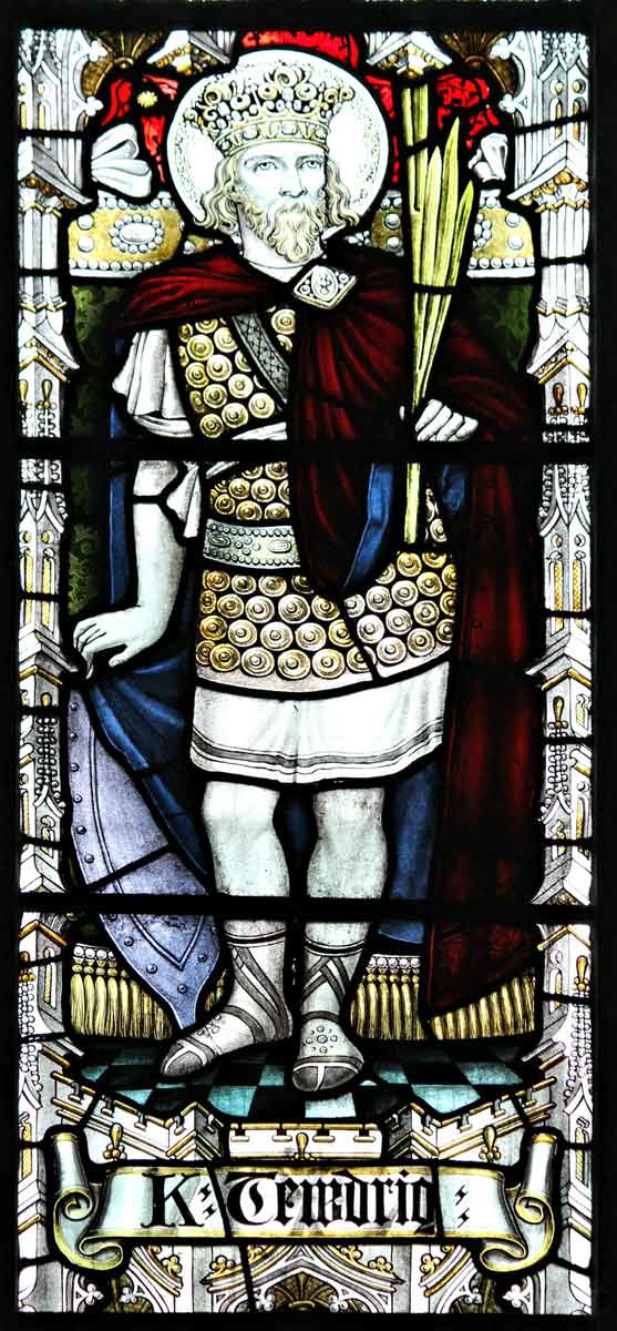 king tewdrig llandaff cathedral stained glass