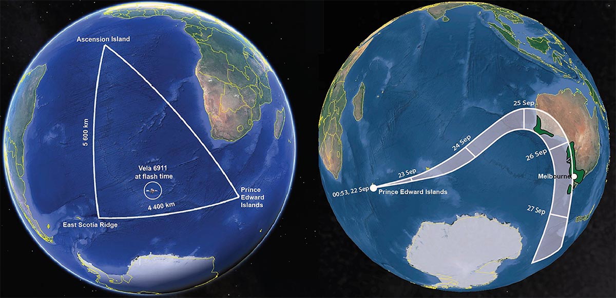map of vela incident zone