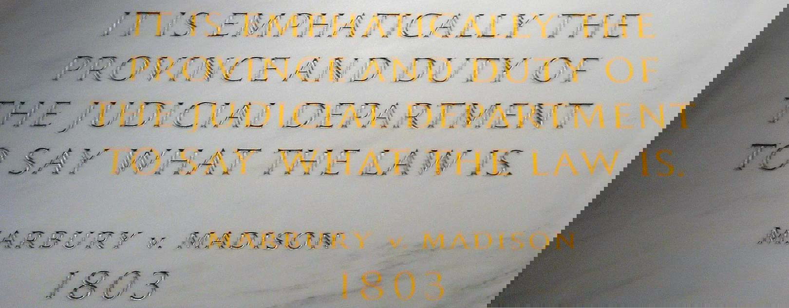 marbury v madison plaque