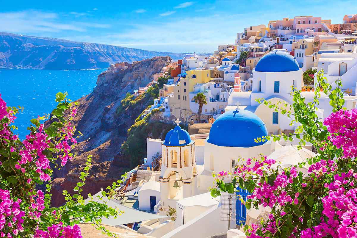 most beautiful greek islands santorini island