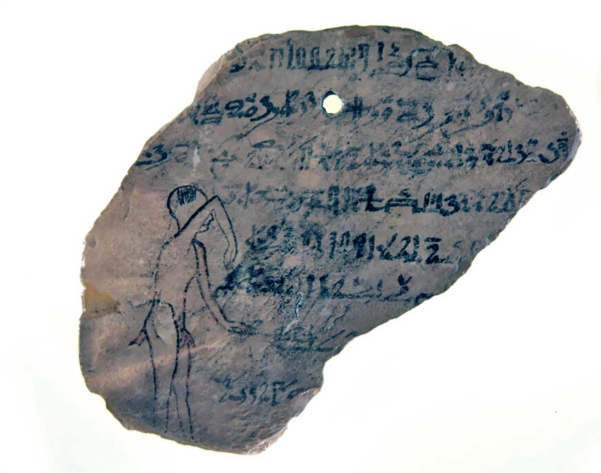ostracon sehaqeq ucla egyptian demon