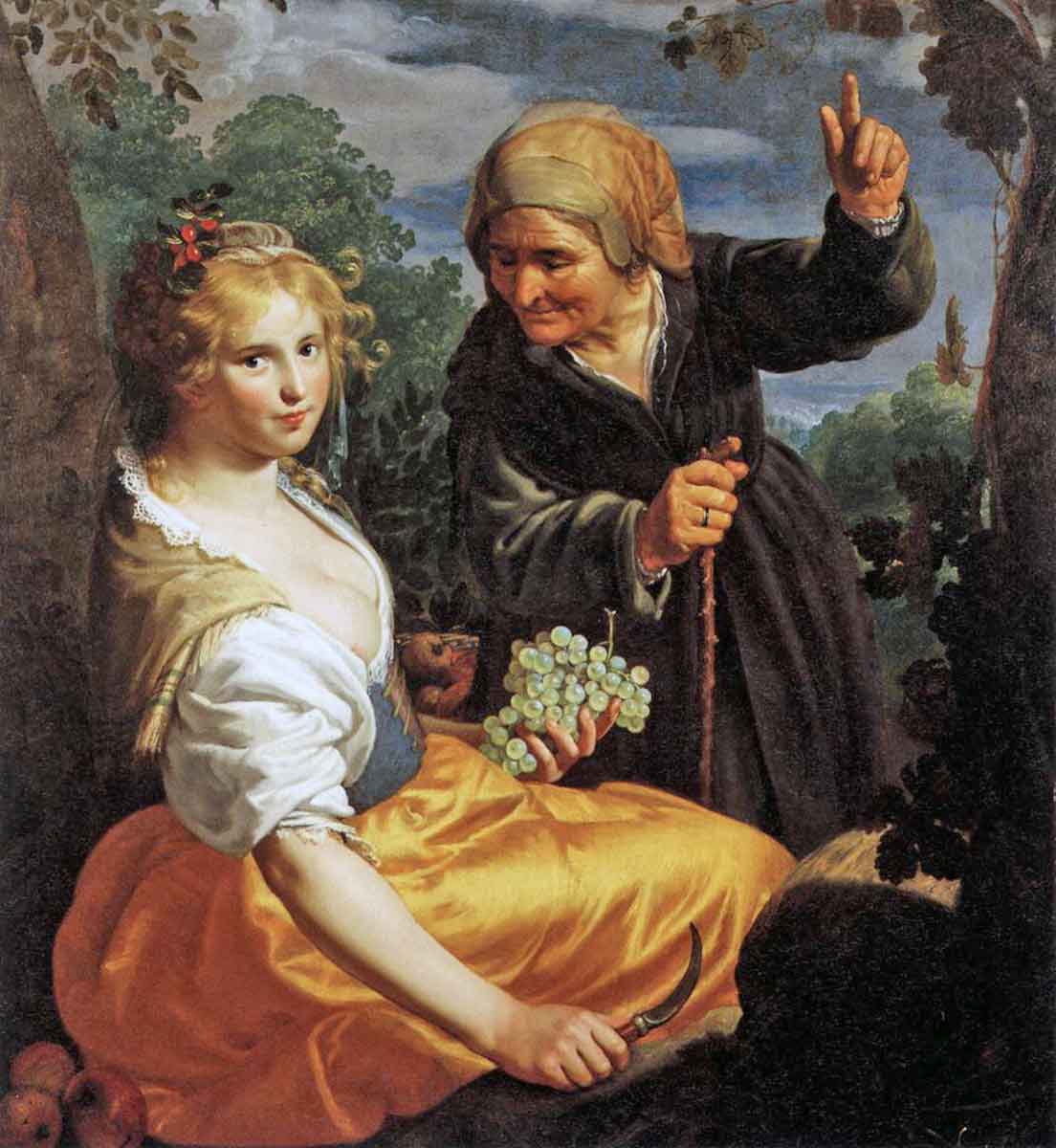 Vertumnus and Pomona, Paulus Moreelse, 1650. Source: Rotterdam-Museum Boijmans van Beuningen.