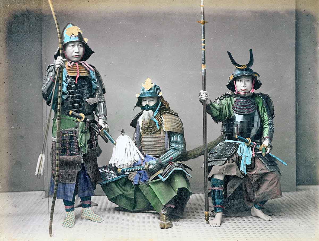 samurai armour hand coloured kusakabe kimbei