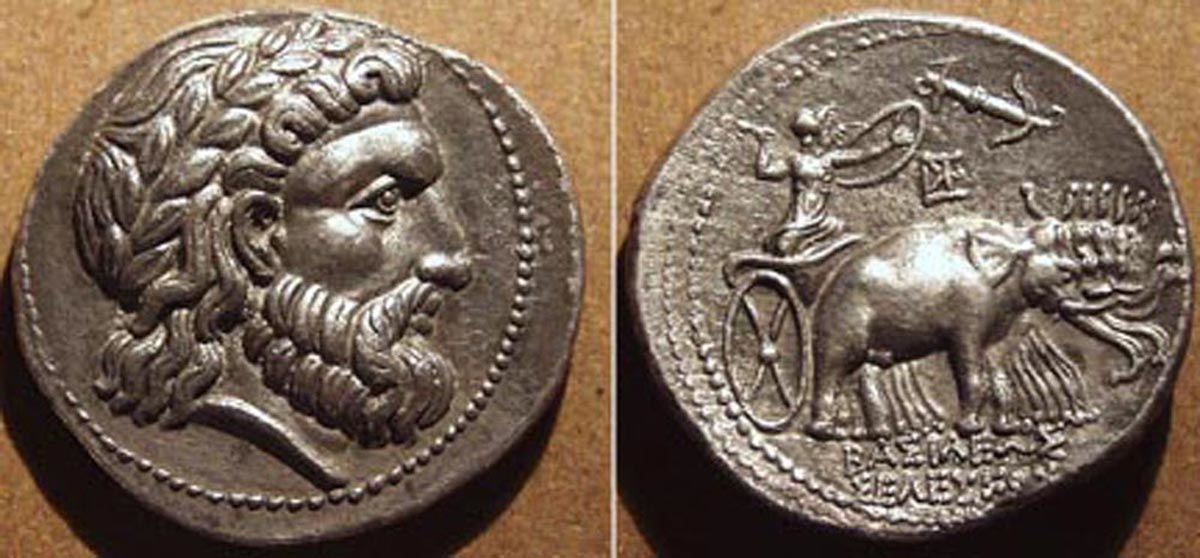 seleucos quadriga tetradrachm