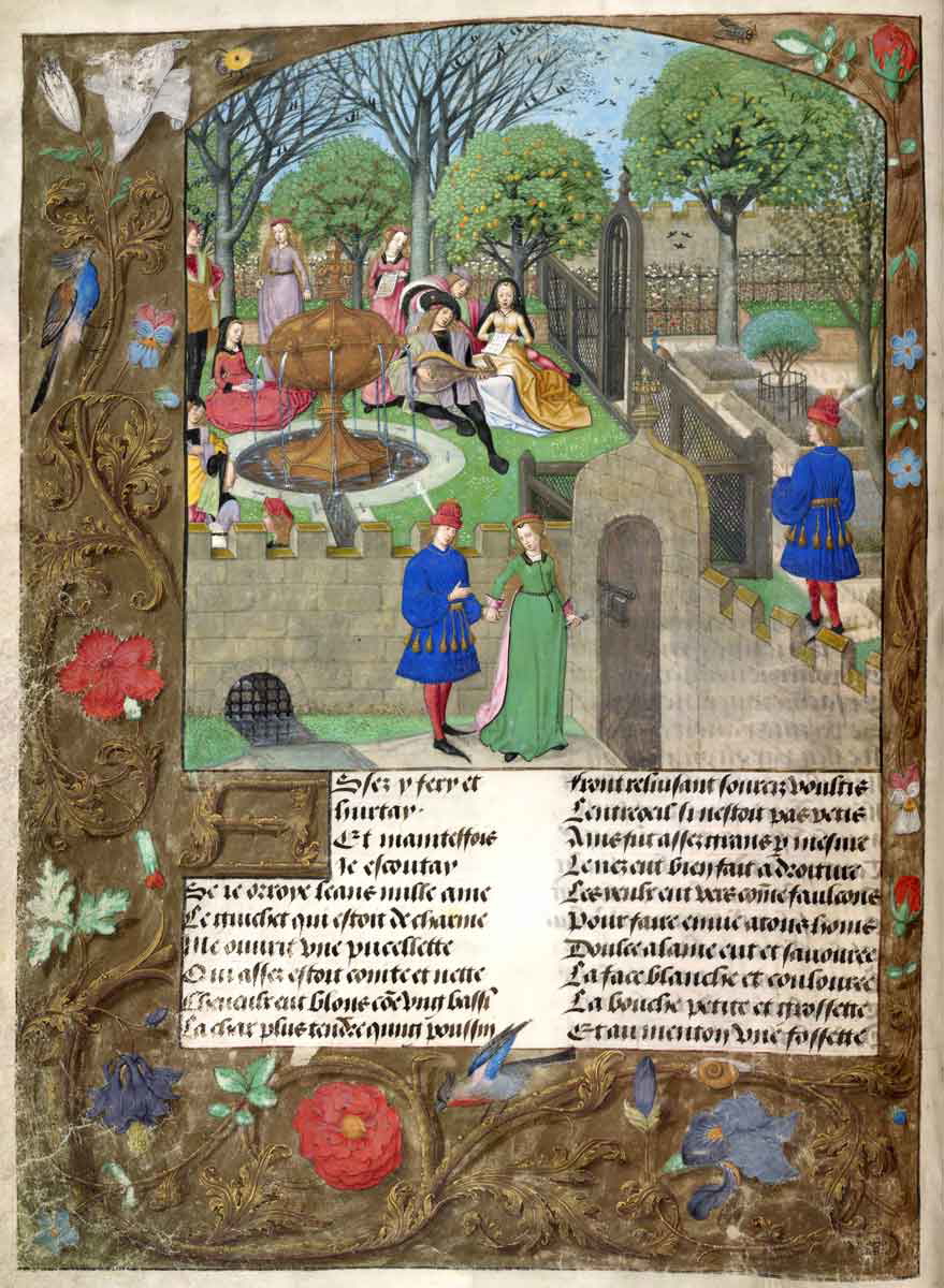 story of rose poem manuscript courtly love