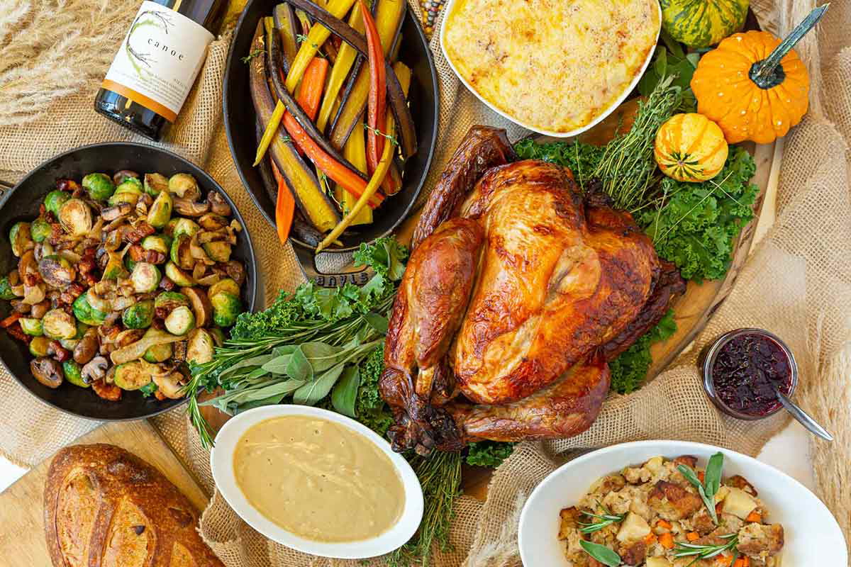 thanksgiving feast foods