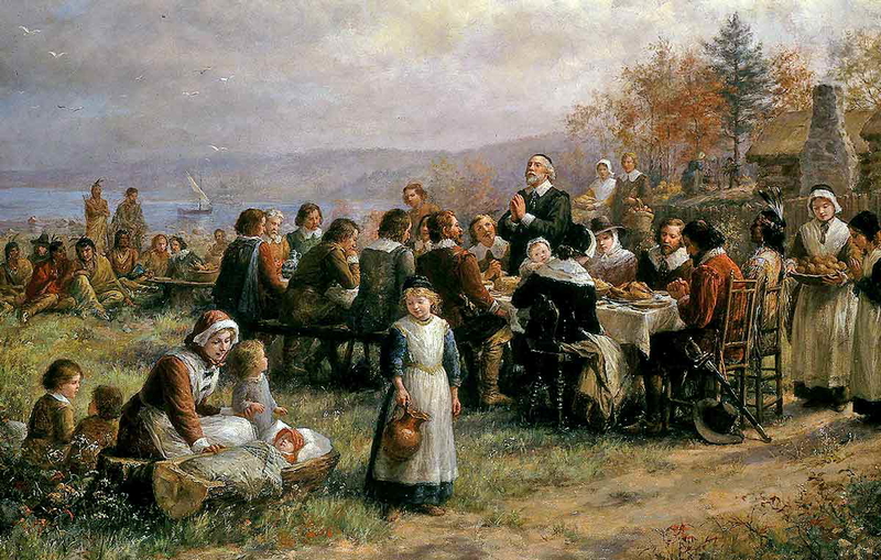 Thanksgiving at Plymouth, Jennie Augusta Brownscombe