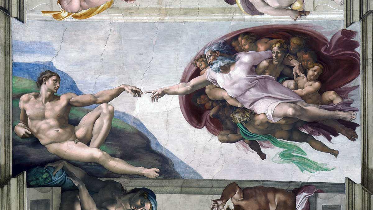 the creation of adam michelangelo sistine chapel