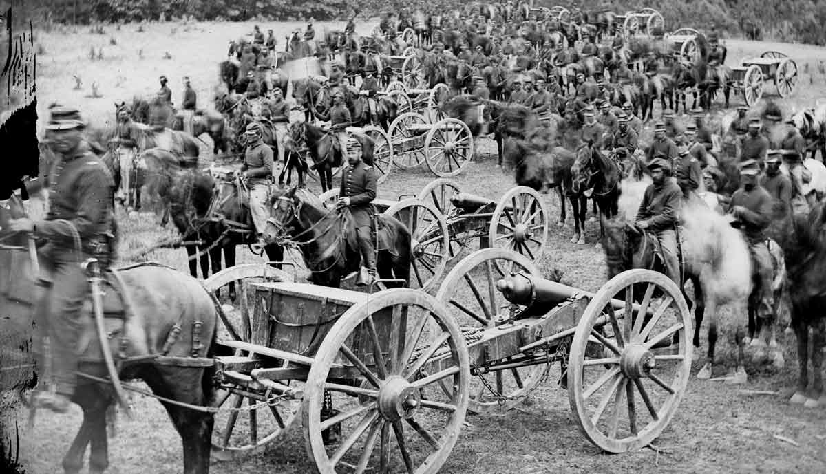 union army artillery battery mobilized