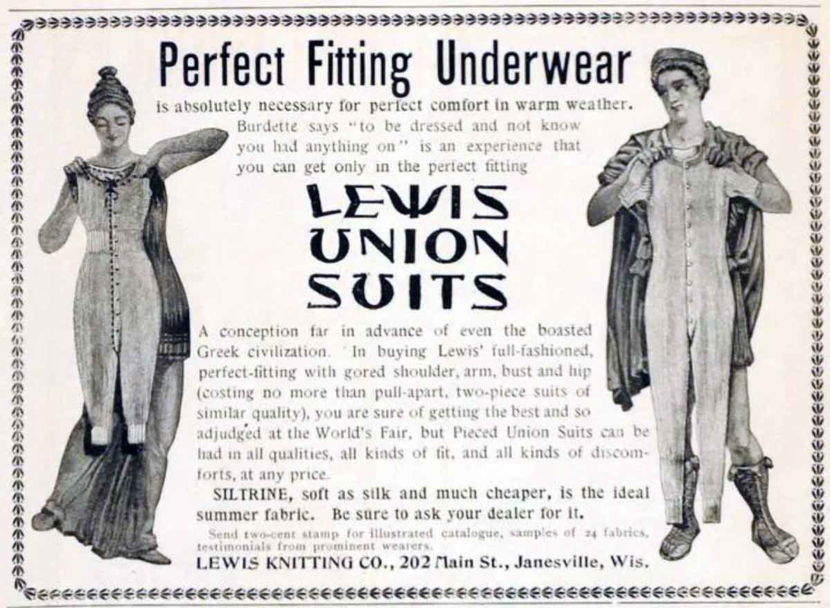 union suit ad