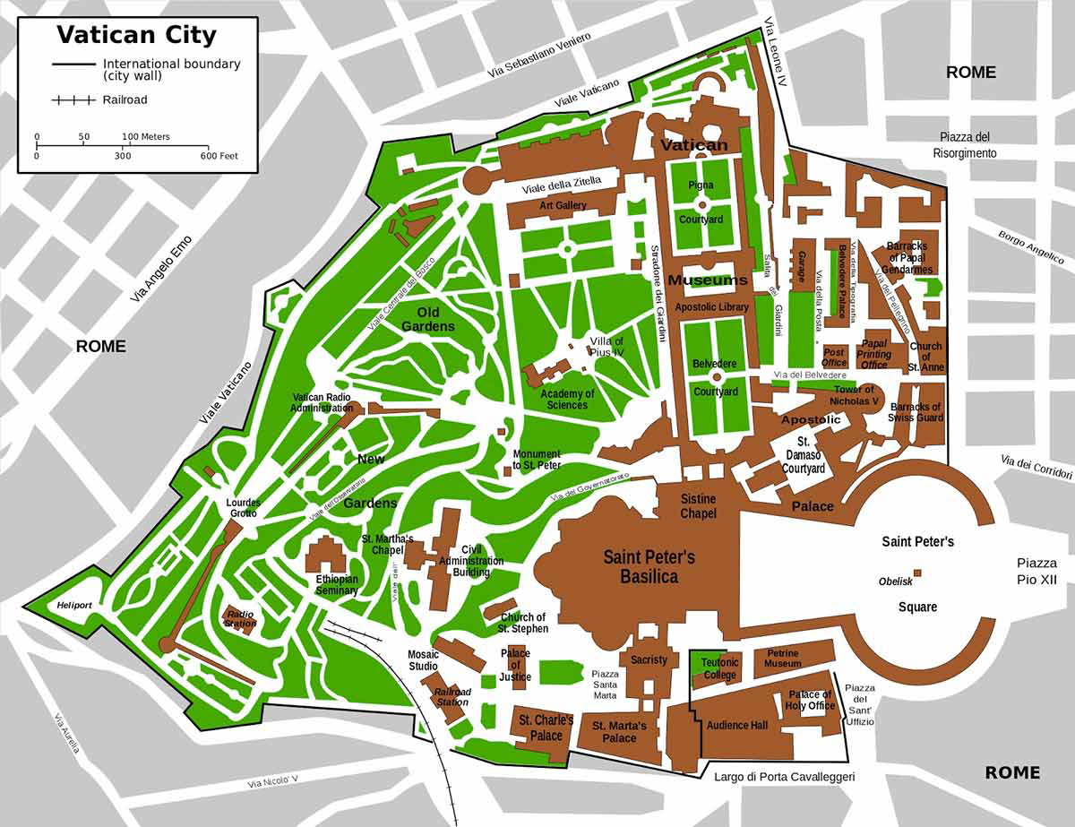vatican city map