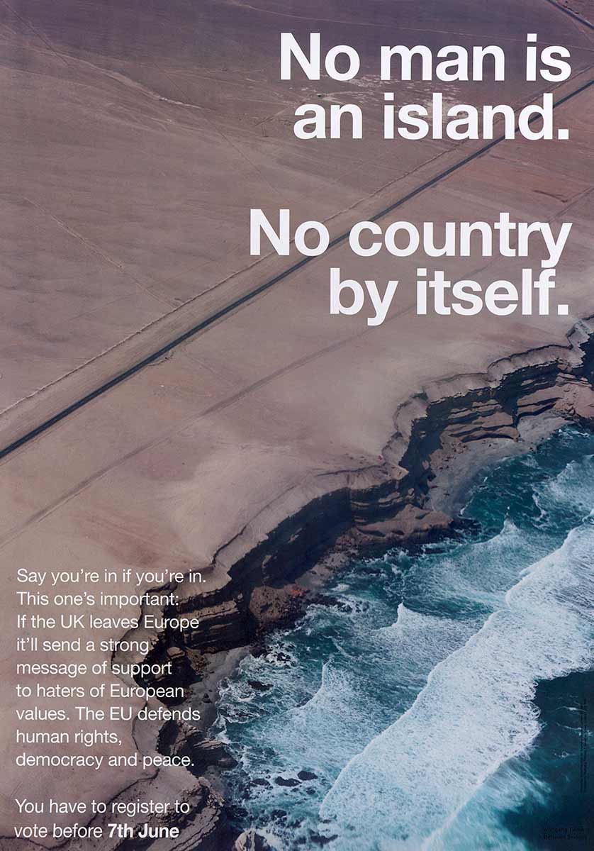 wolfgang tillmans political poster 2016