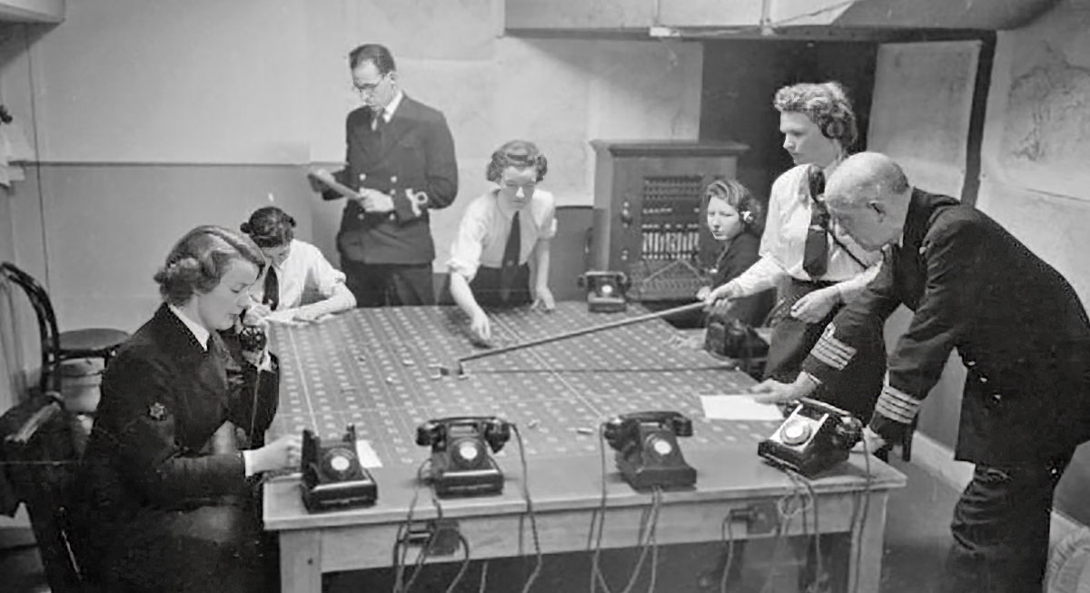 Women Plotters-Women’s Royal Navy Service 1942. Source: Wikimedia Commons