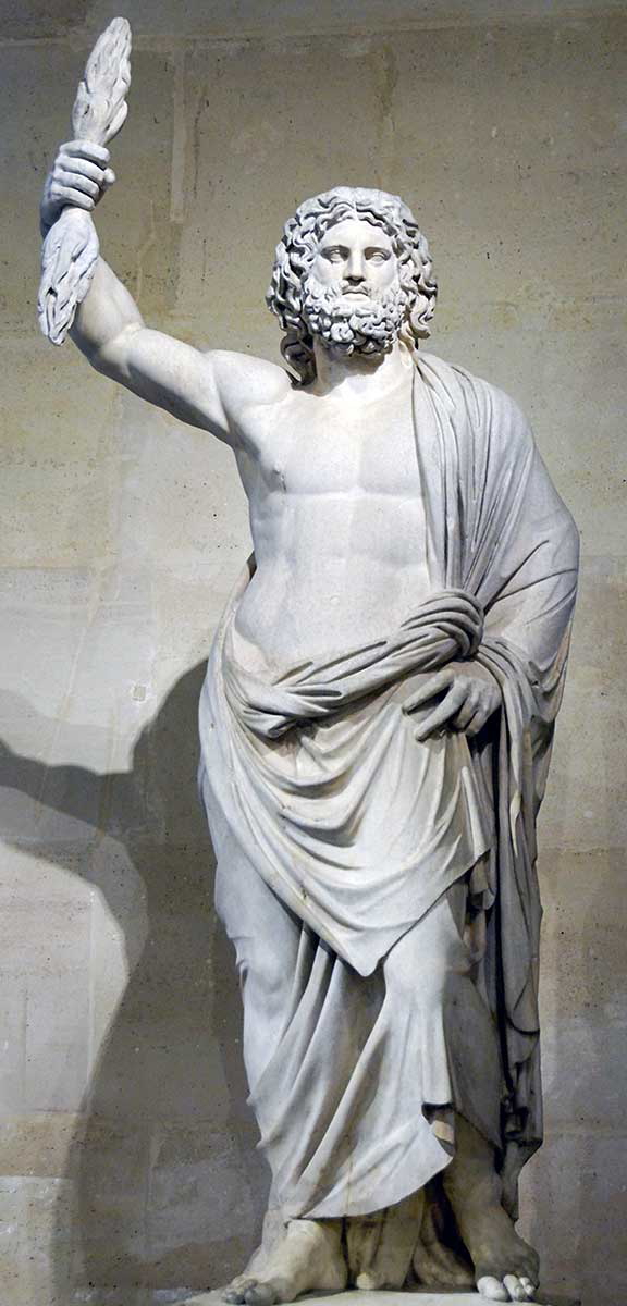 zeus sculpture greek mythology