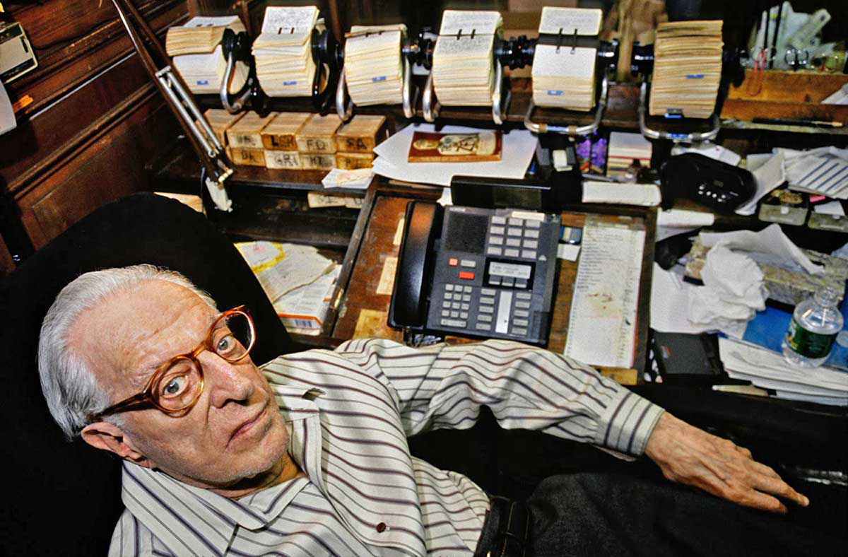 Albert Ellis, PhD, photographed by Sebastian Zimmerman via The Paris Review