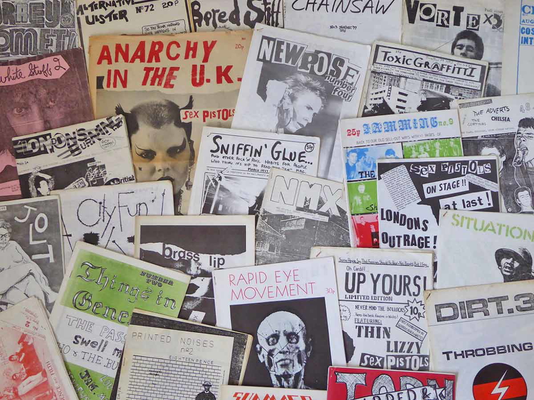 1970s London punk rock fanzines.