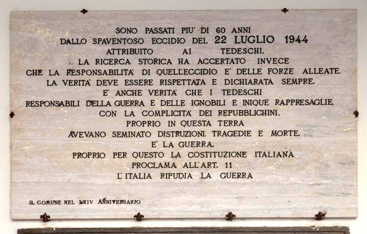 2008 plaque san miniato