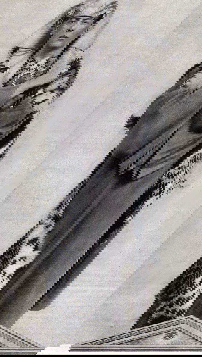 Aleister Crowley dressed as Osiris, 1899. Source: Wikimedia Commons