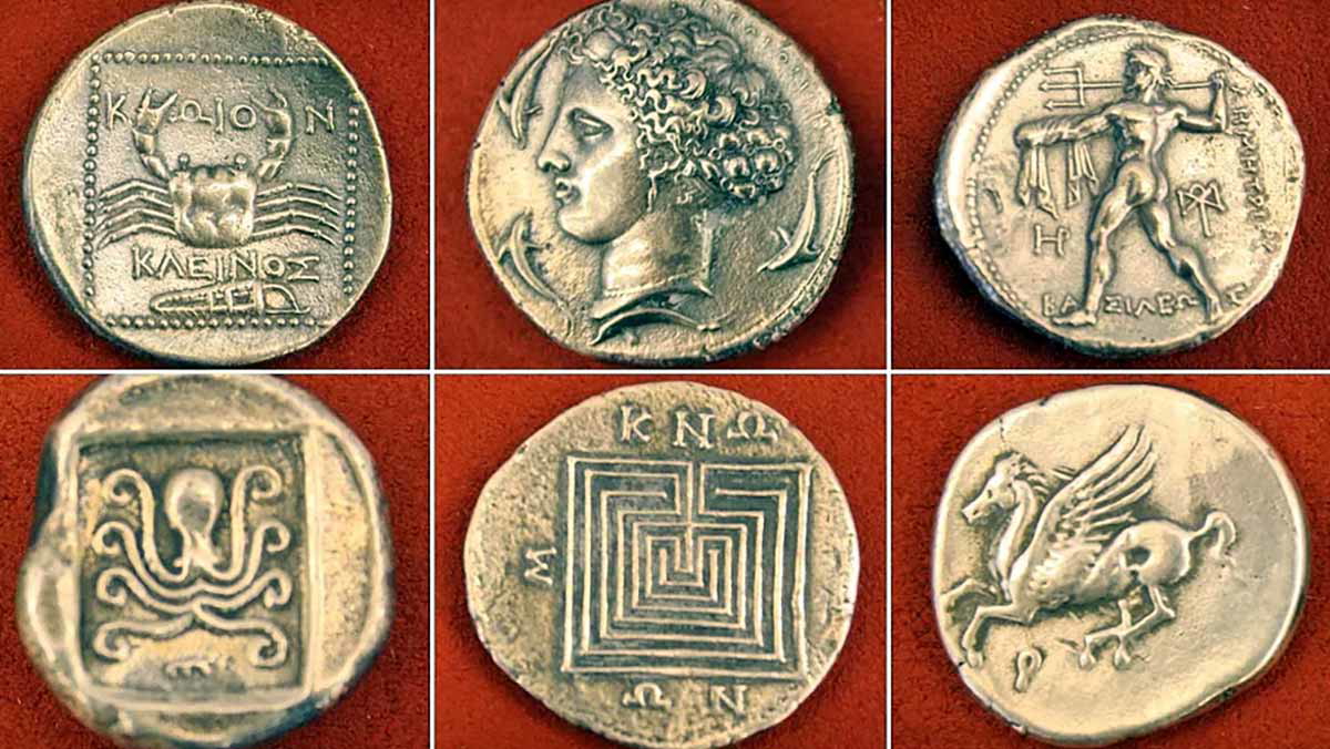 Greek coins. Source: World History Encyclopedia