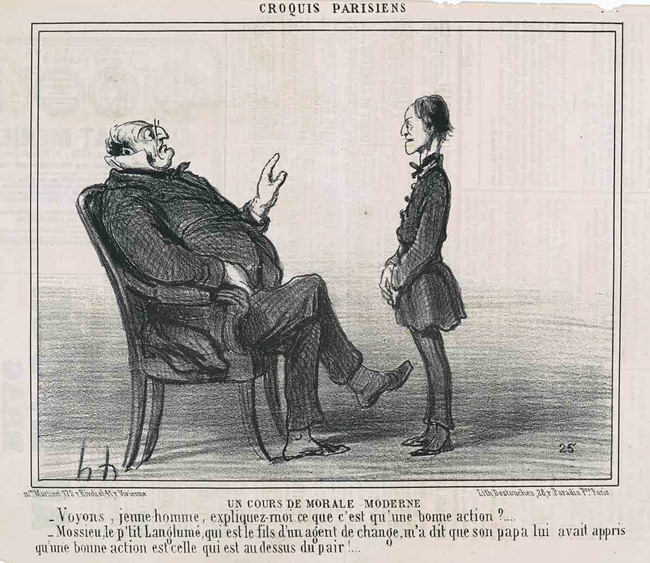 Un cours de morale moderne, Honoré Daumier, date unknown. Source: National Gallery of Art