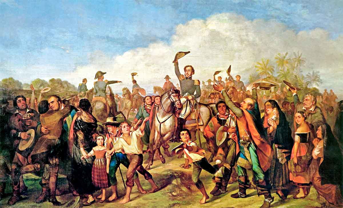 The Announcement of Independence in Brazil, by Francois-Rene Moreaux, 1844