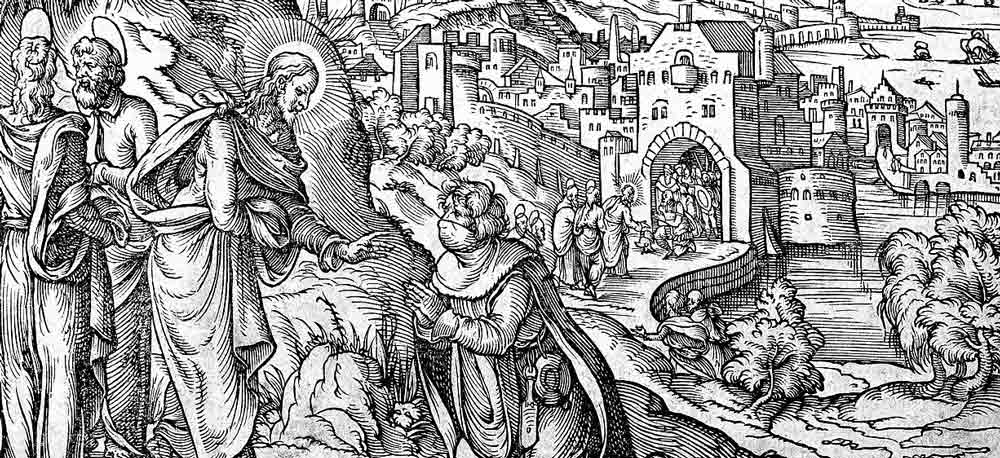 Jesus heailing lepers