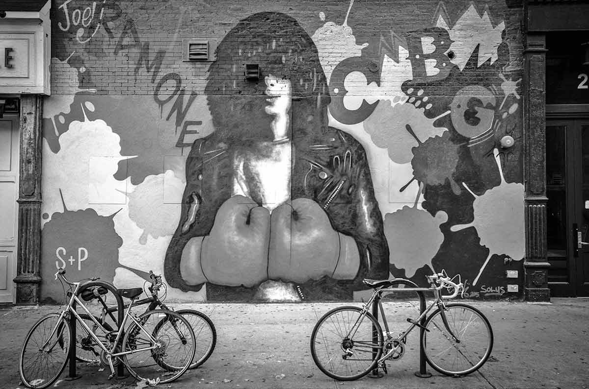 Mural of Joey Ramone near the former site of CBGB’s, New York City, Source: Wikimedia Commons