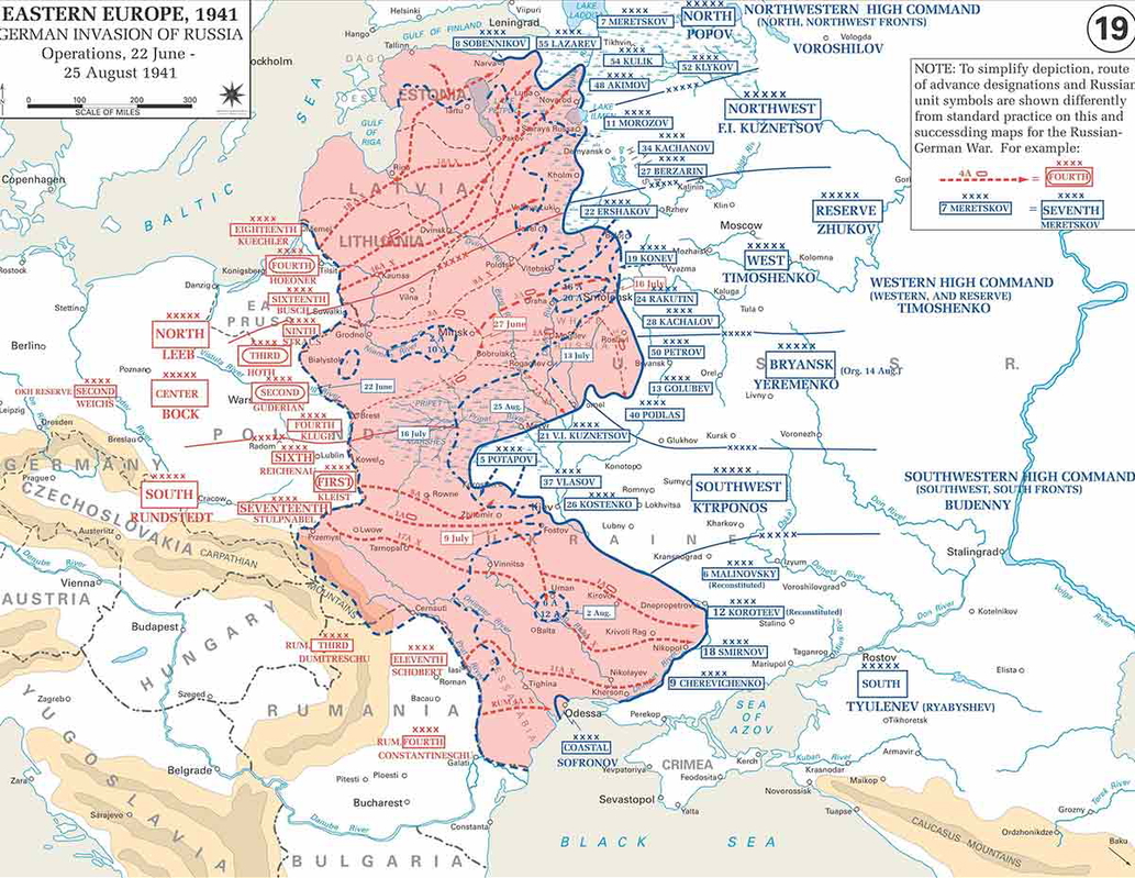 Operation Barbarossa. Source: History Department of the U.S. Military Academy