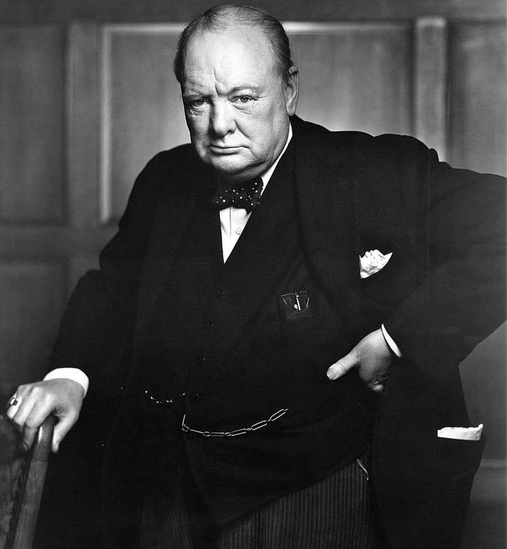 Churchill circa 1940 world war II