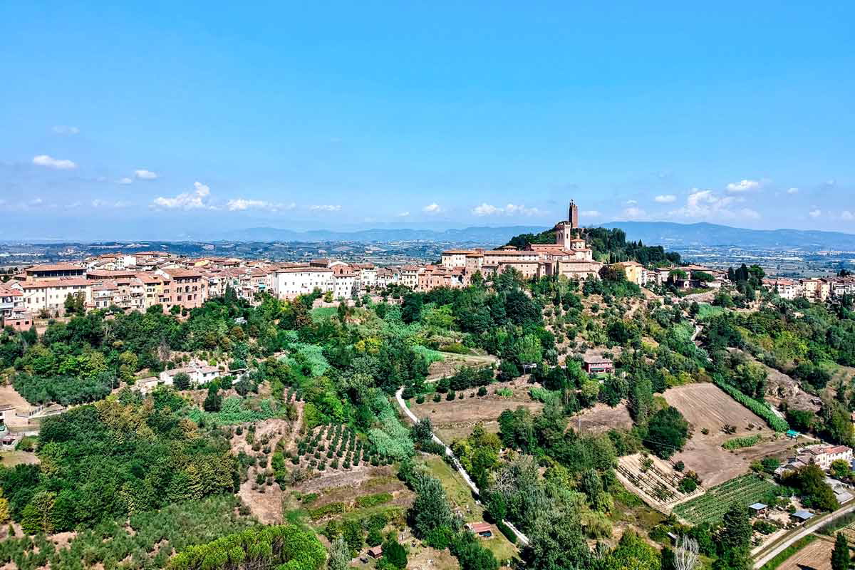 aerial view of san miniato
