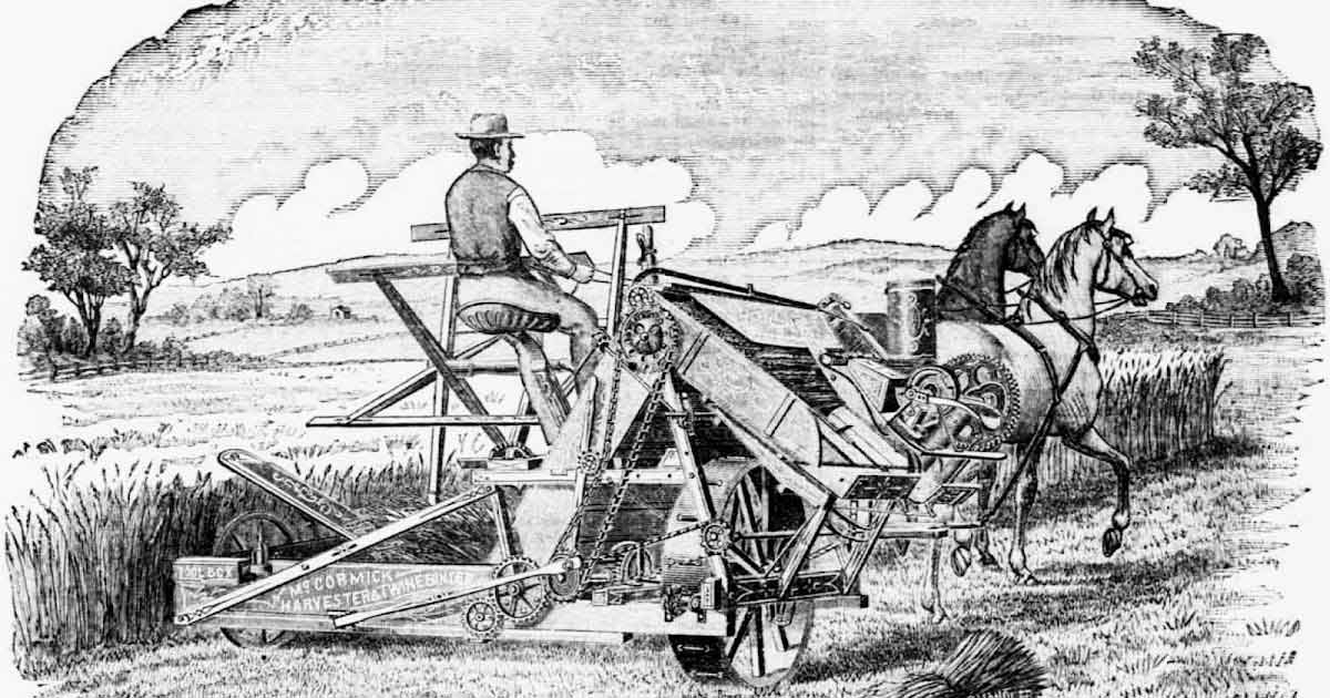 agriculture invention reaper binder