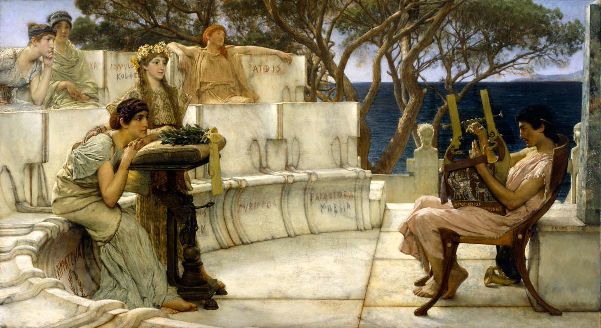 alma tadema sappho alcaeus painting 1881