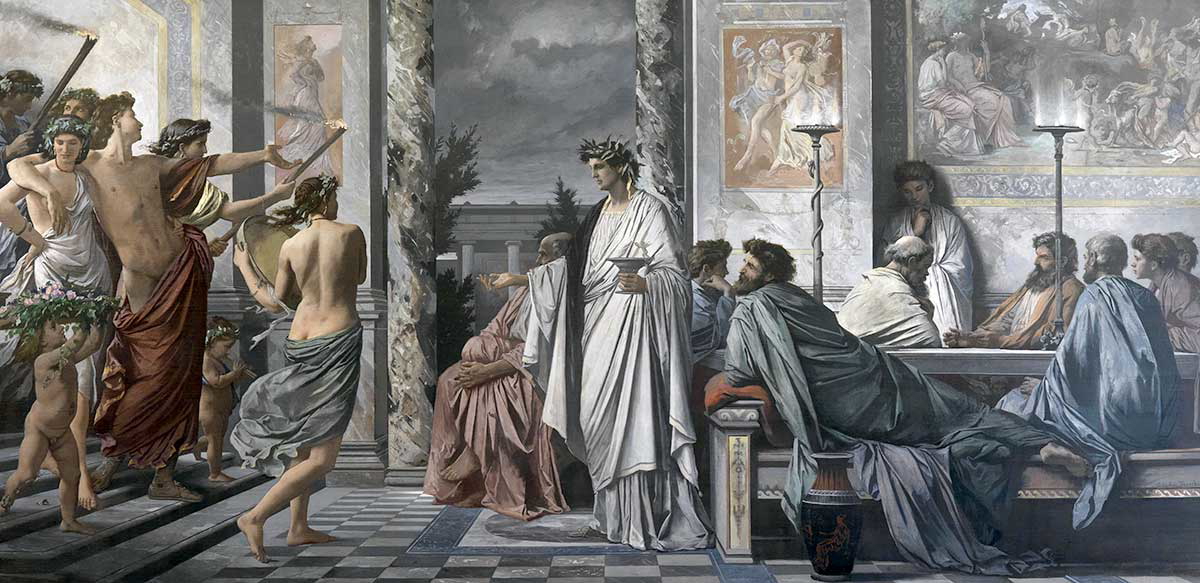 anselm feuerbach plato’s symposium painting