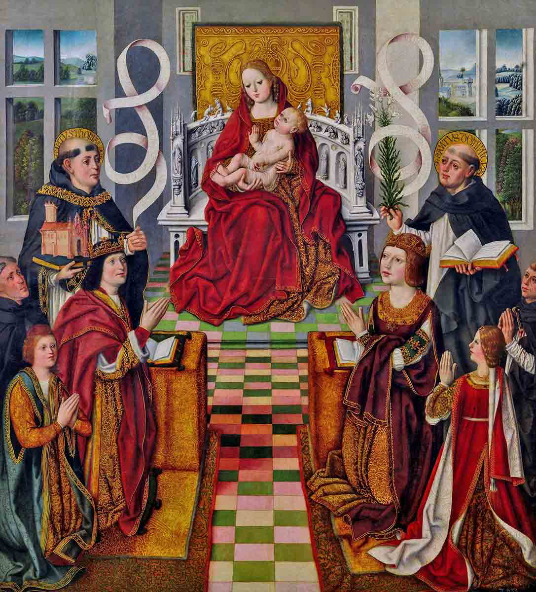 author unknown virgin of catholic monarchs painting