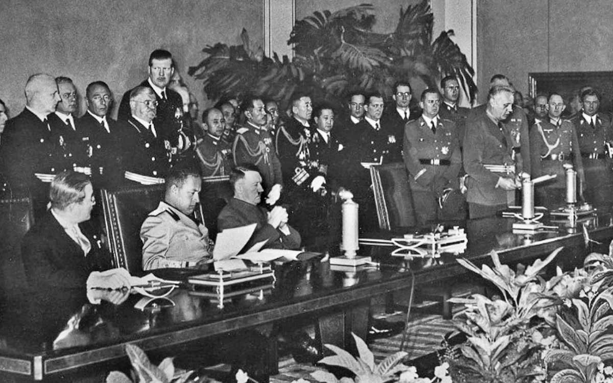 Axis Powers signing Tripartite Pact. Source: Wikimedia Commons