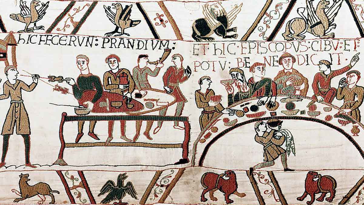 bayeux tapestry feasting