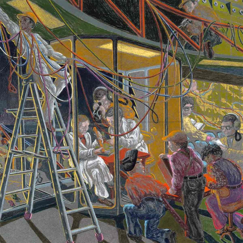 The History of Labor in America, The 20th Century: Technology, Jack Beal, 1975. Source: Smithsonian Institute