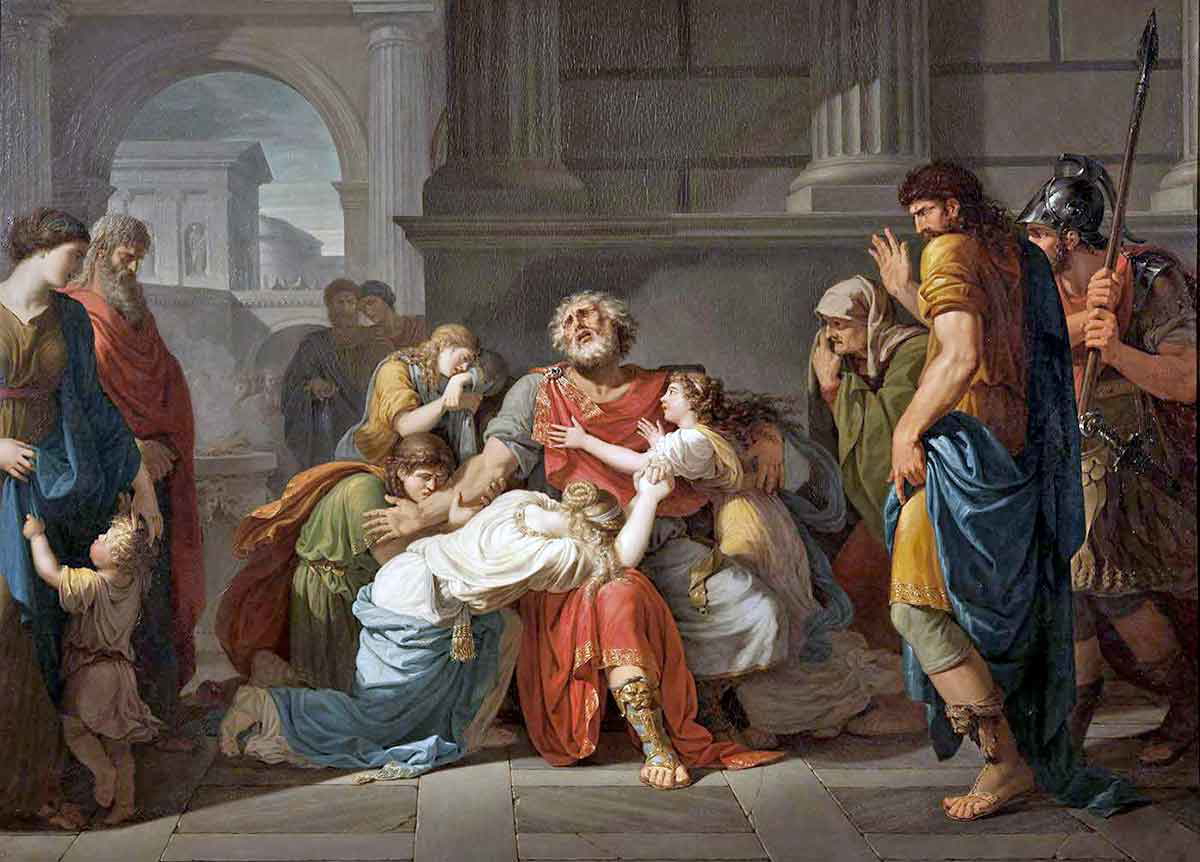bénigne gagneraux blind oepidus painting