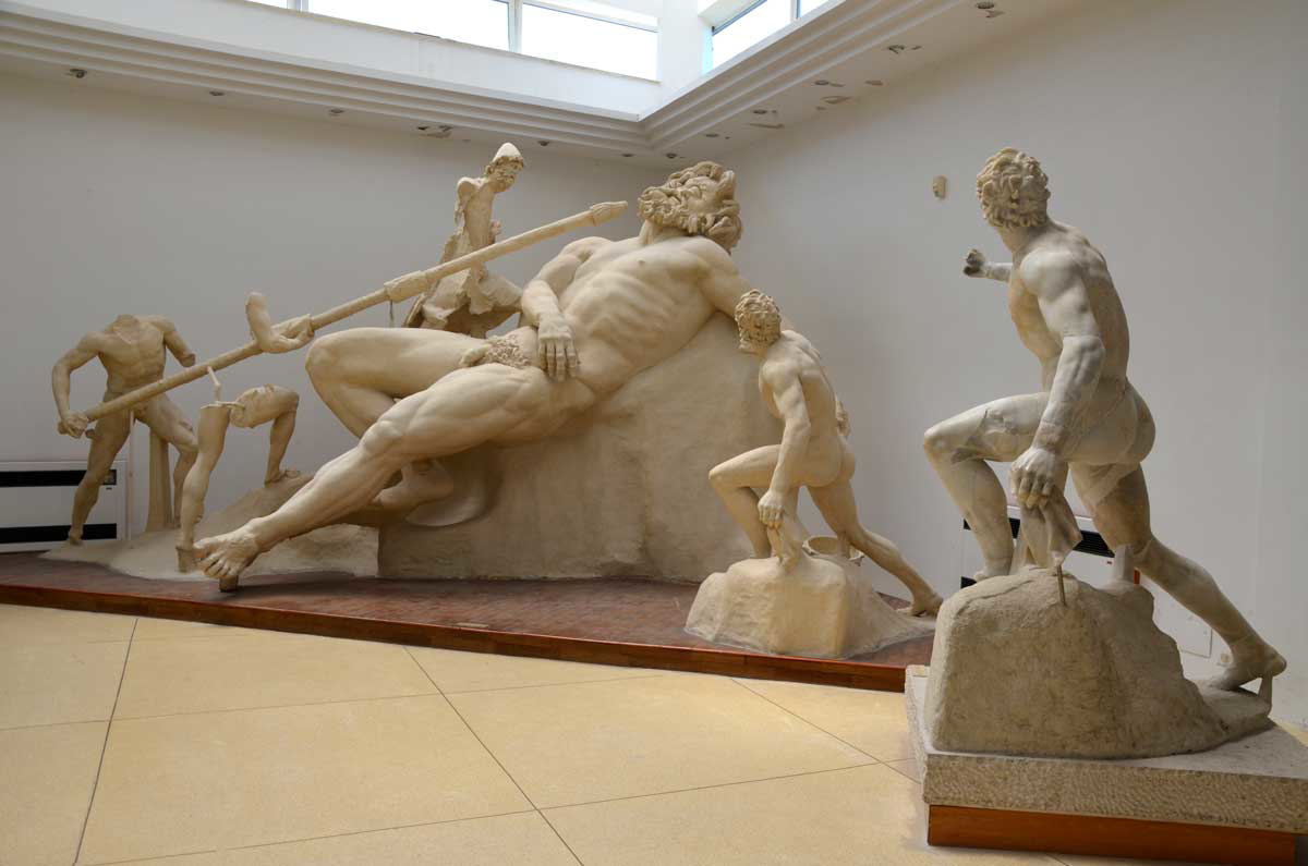 blinding of polyphemus sculpture