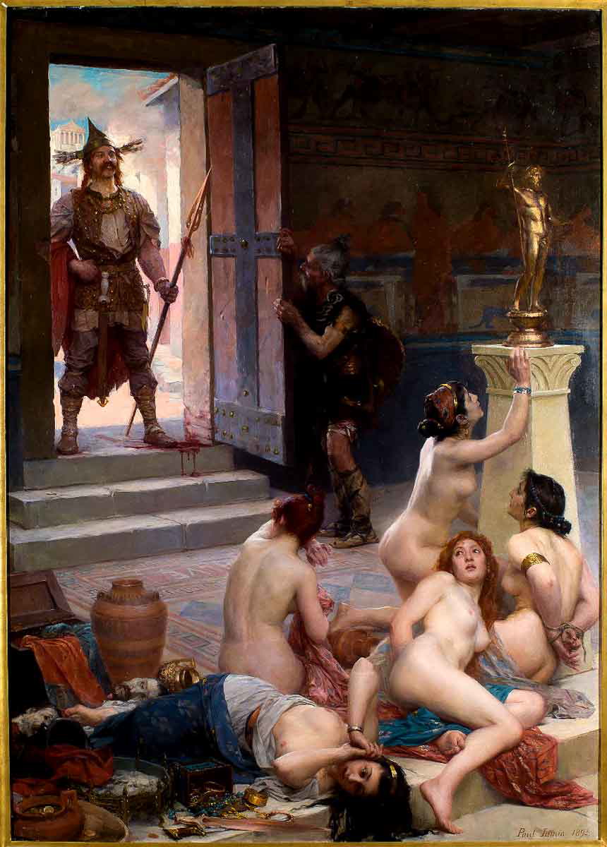 brennus spoils treasure rome painting paul jamin
