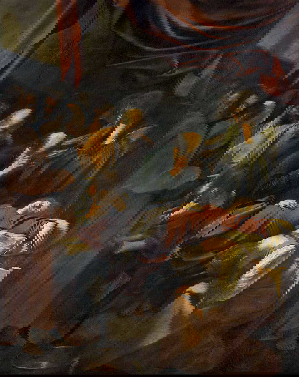 caravaggio virgin baroque painting