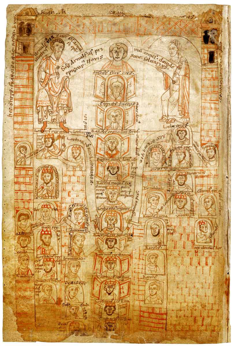 carolingian family tree