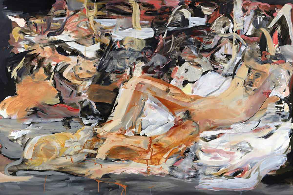 cecily brown boy with cat painting