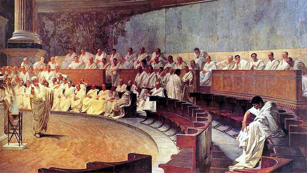 cesare maccari cicero denounces catiline painting