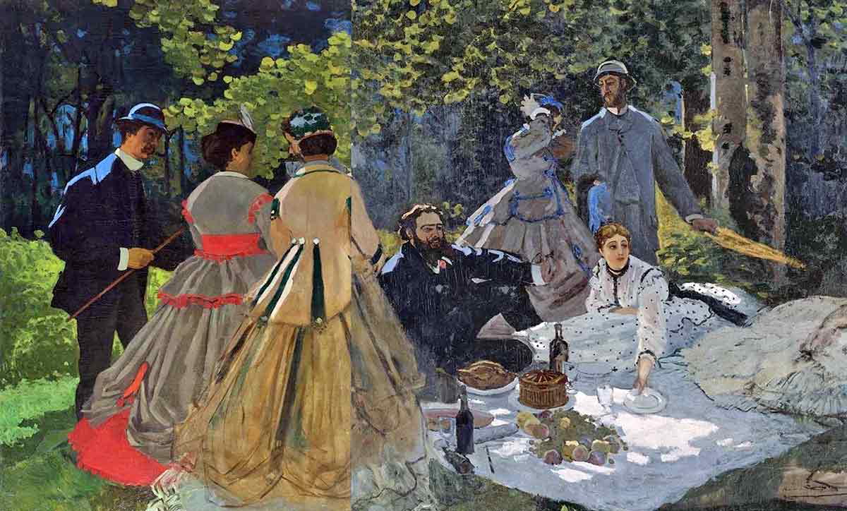 claude monet le dejeuner sur l herbe painting