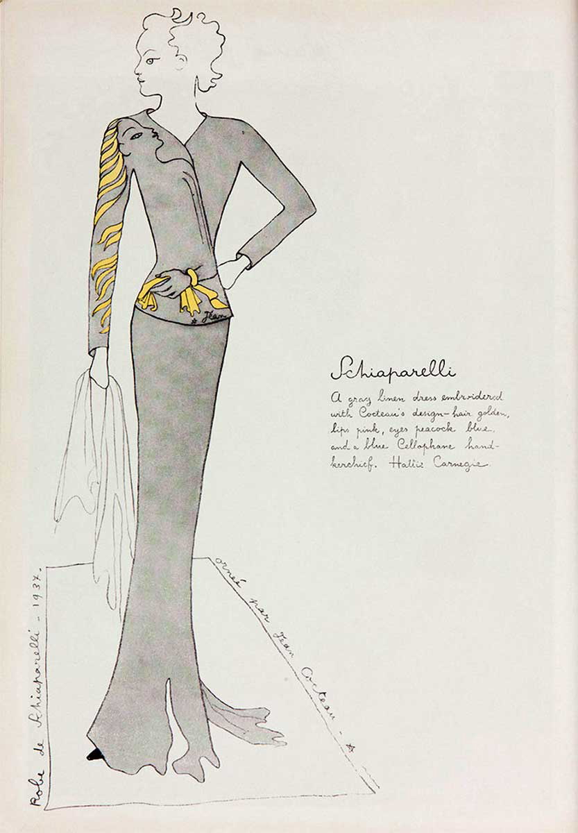 cocteau jacket drawing